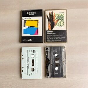 Lot of 2 GENESIS Cassettes Tapes ABACAB and Invisible Touch Phil Collins